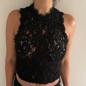 Zara Lace Crop Tank